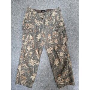 Abercrombie & Fitch Men's Sz 34x30 Baggy Workwear Camo Camouflage Pants Y2K 90's